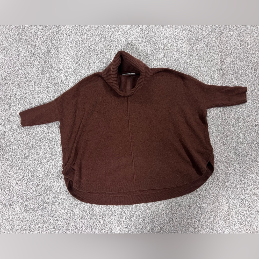 LOFT Brown Turtleneck Sweater